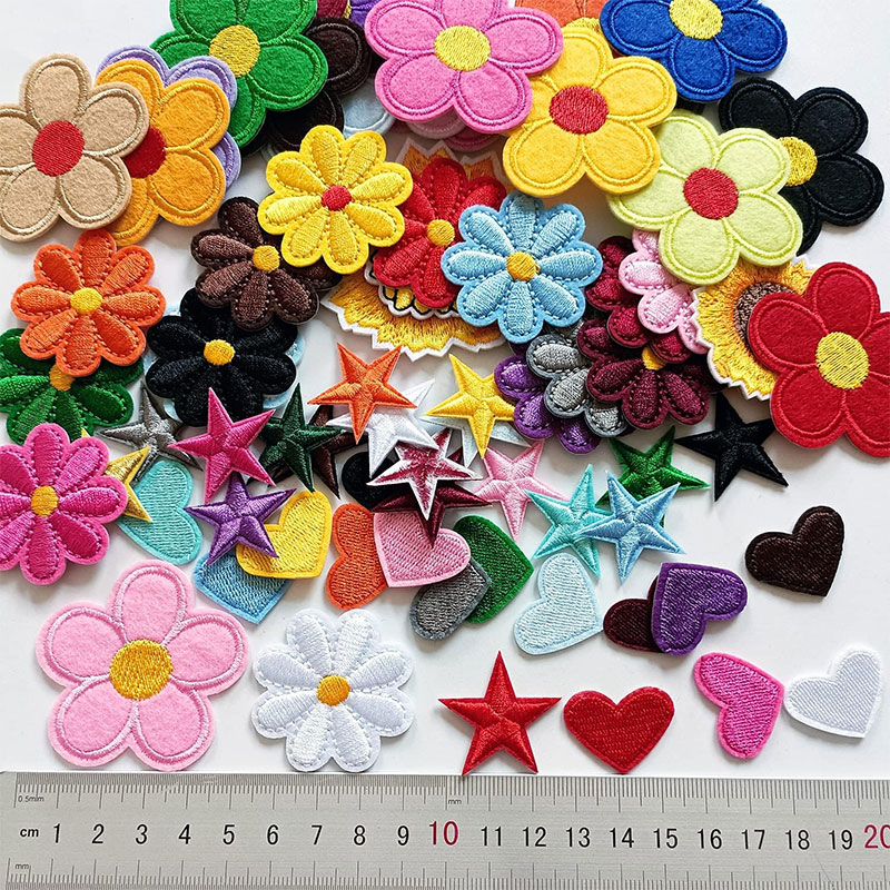2-10Pcs ดอกไม้เหล็กบนแพทช์น่าร - Embroidery Daisy Flower บทวิจารณ์และราคา