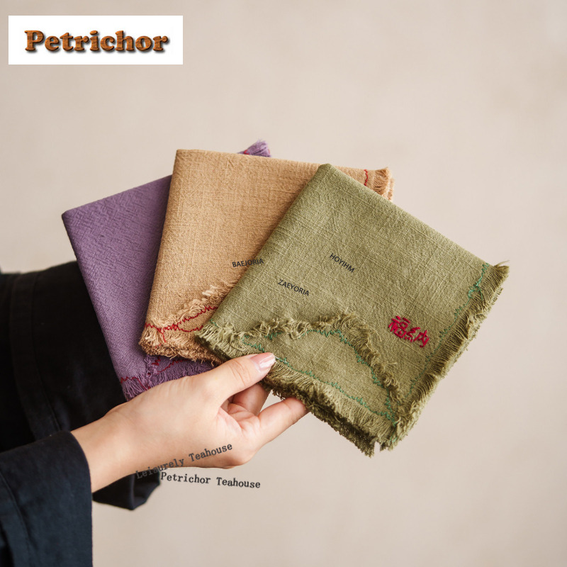 ผ้าเช็ดชา HOYIHM ผ้าฝ้ายลินินเ - Embroidery Towel บทวิจารณ์และราคา