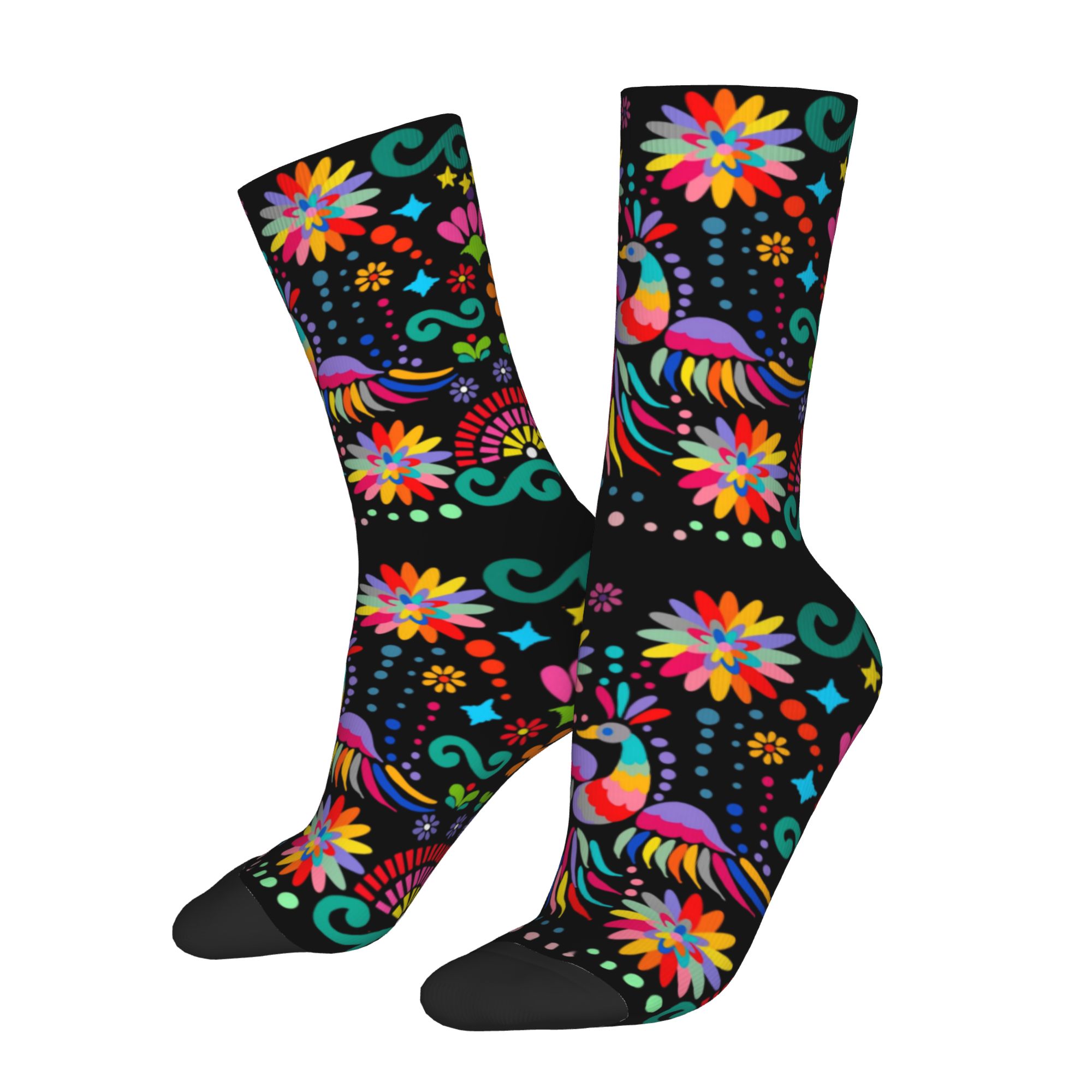 ถุงเท้าลายดอกไม้เม็กซิกันพิมพ์ - Embroidery Print บทวิจารณ์และราคา