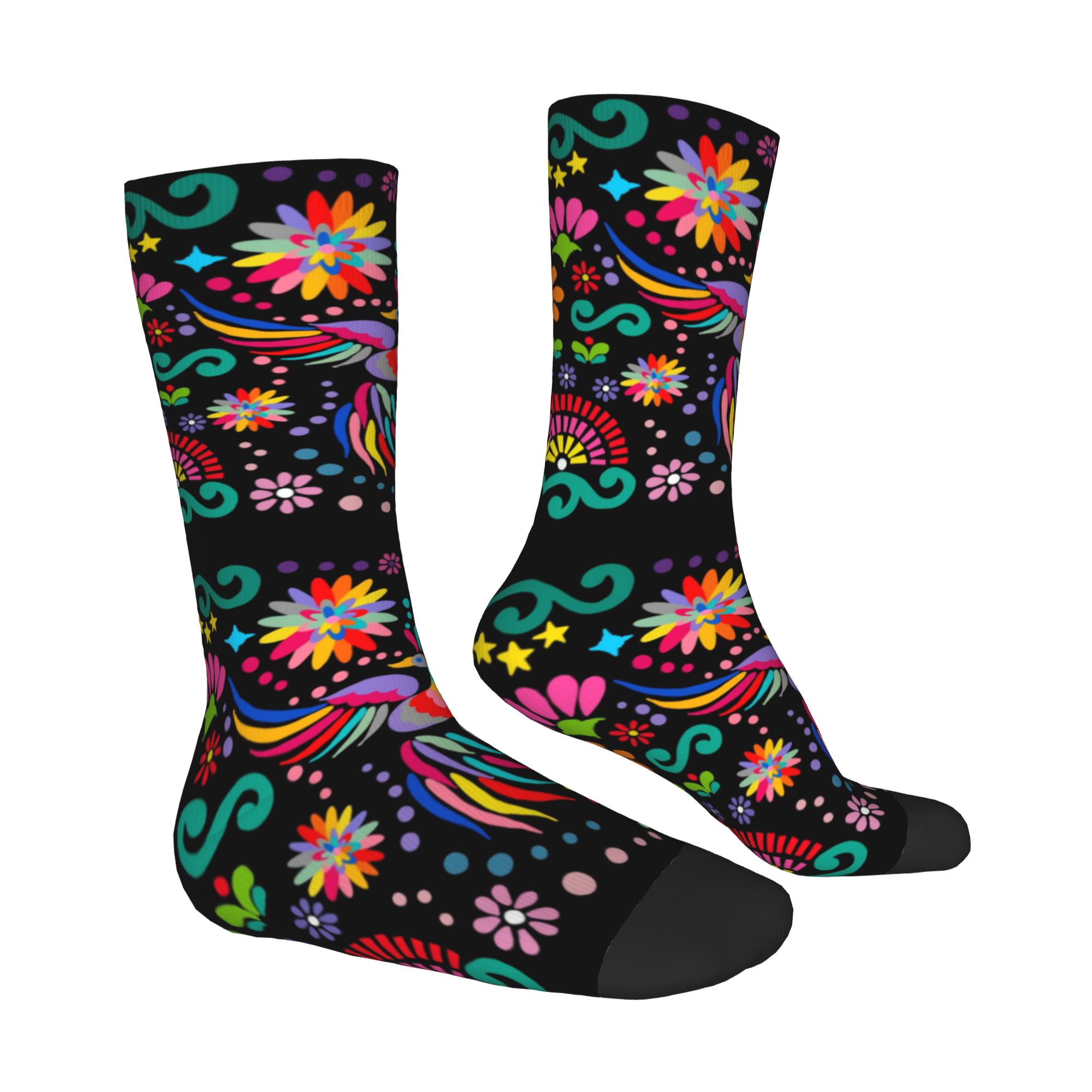 ถุงเท้าลายดอกไม้เม็กซิกันพิมพ์ - Embroidery Print บทวิจารณ์และราคา