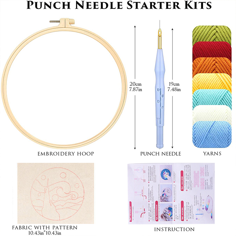 DIY Punch เข็มเย็บปักถักร้อยชุ - Embroidery Daisy Flower บทวิจารณ์และราคา