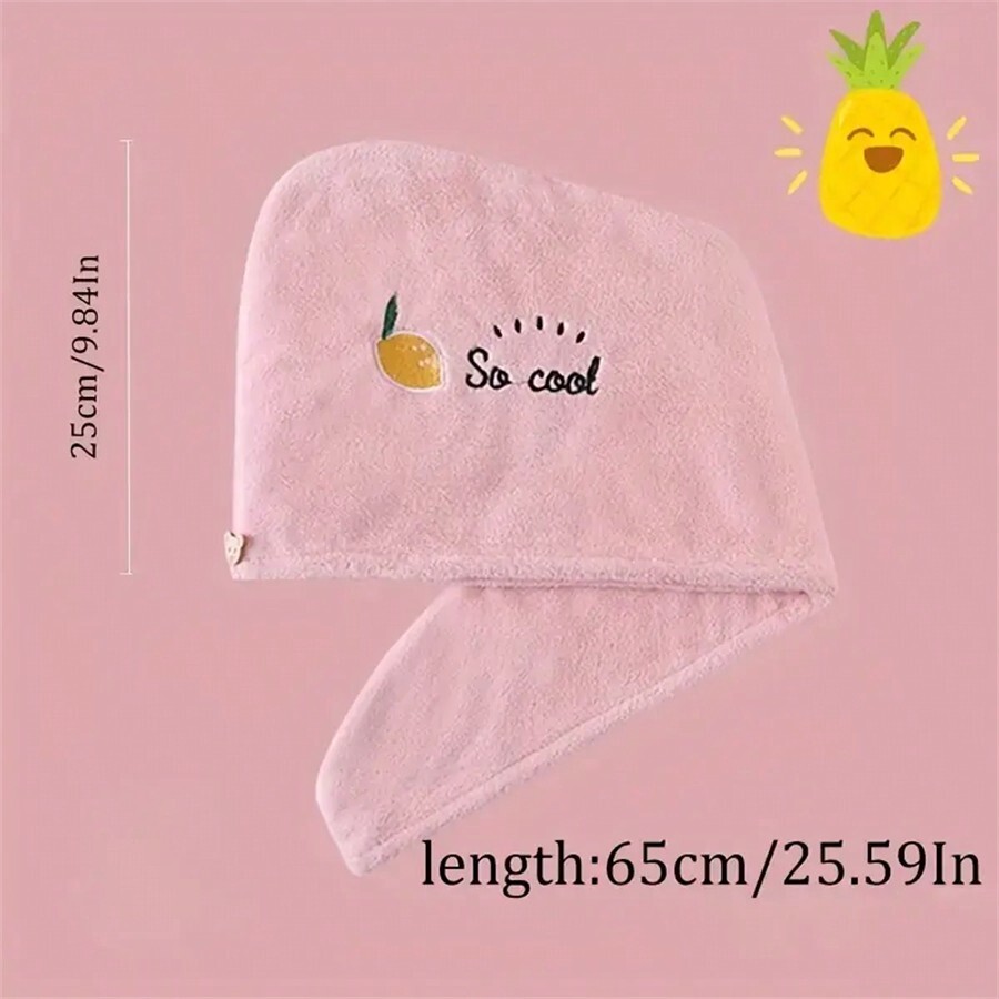 ผ้าขนหนูโพกผมแห้งเร็ว ผ้าคอรัล - Embroidery Towel บทวิจารณ์และราคา