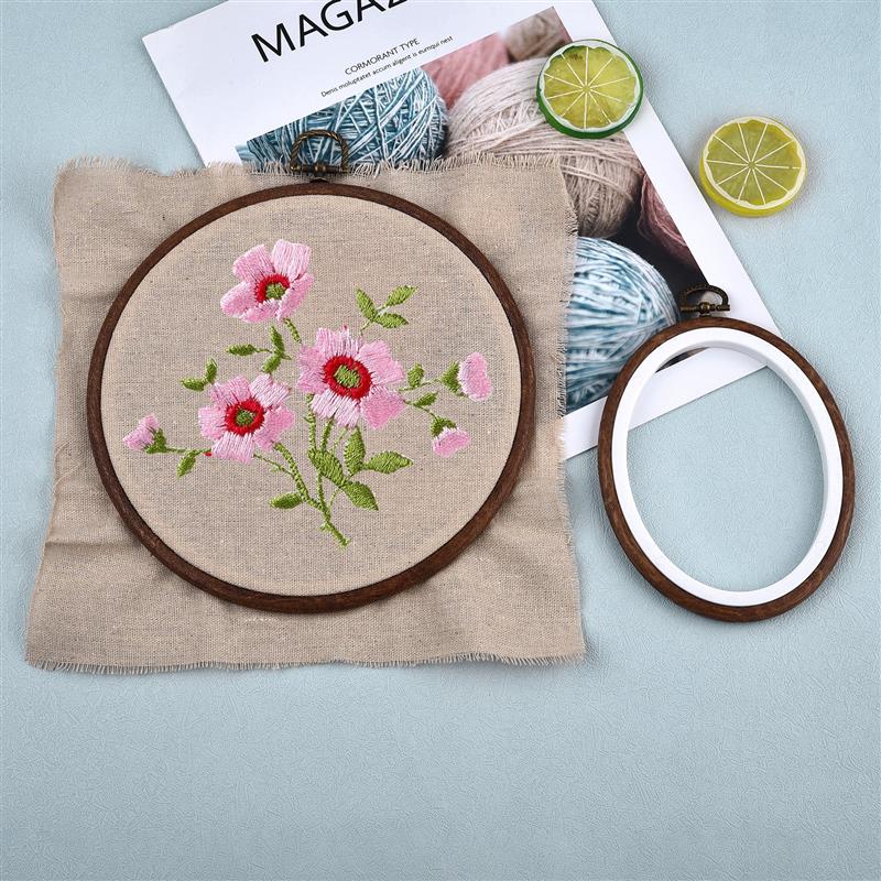 ชุดวงแหวนปักผ้าไม้รูปวงรี วงกล - Embroidery Zone บทวิจารณ์และราคา