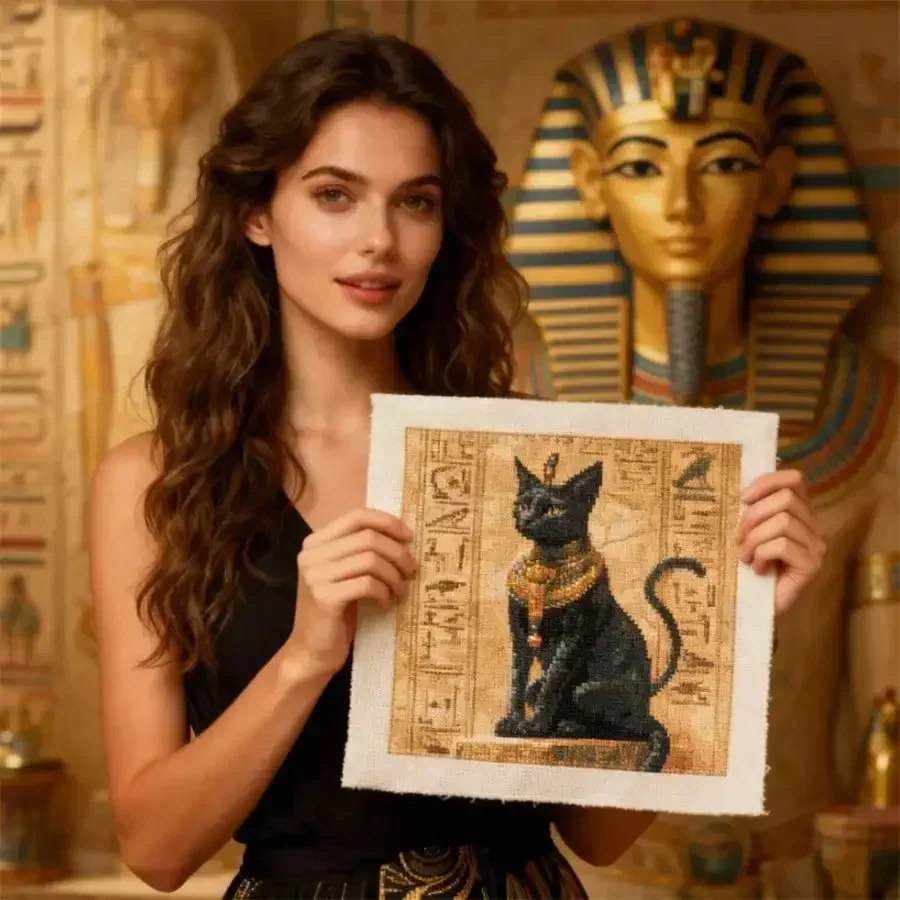 ชุดงานฝีมือ DIY สไตล์ใหม่ ลายแ - Embroidery In Egypt บทวิจารณ์และราคา