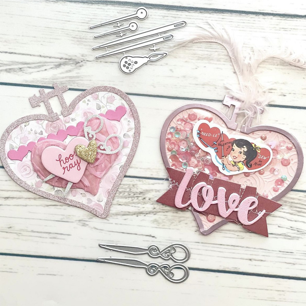 ห่วงโลหะรูปหัวใจสำหรับปักลายฉล - Embroidery Zone บทวิจารณ์และราคา
