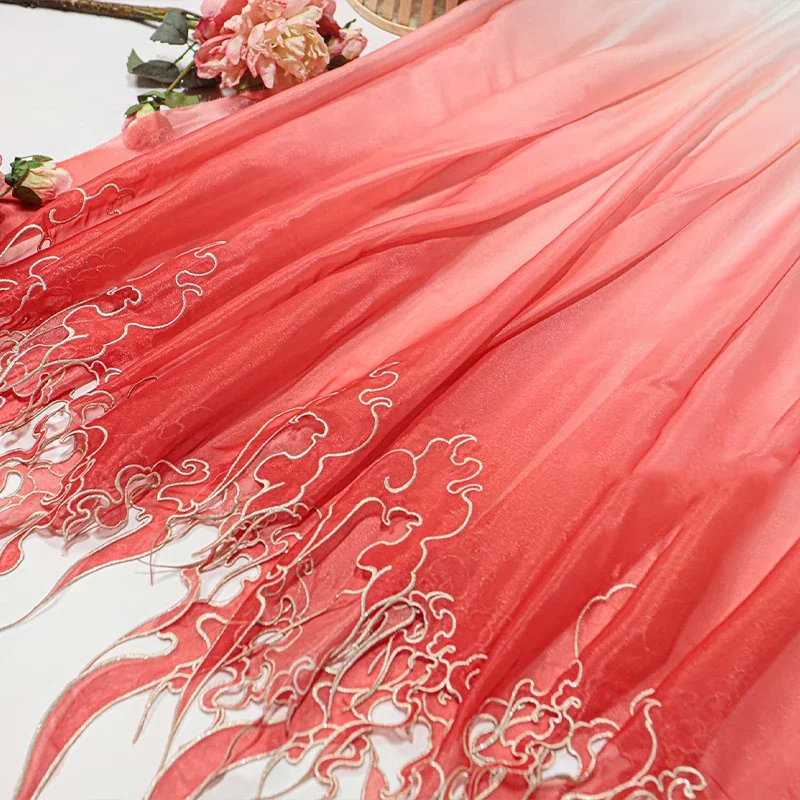ผ้าปักลายดอกบัวแบบจีนไล่เฉดสี  - Embroidery Design Free บทวิจารณ์และราคา