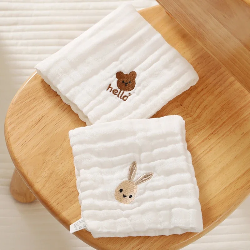 ผ้าเช็ดตัวเด็ก 6 ชั้นผ้าฝ้ายเย - Embroidery Towel บทวิจารณ์และราคา