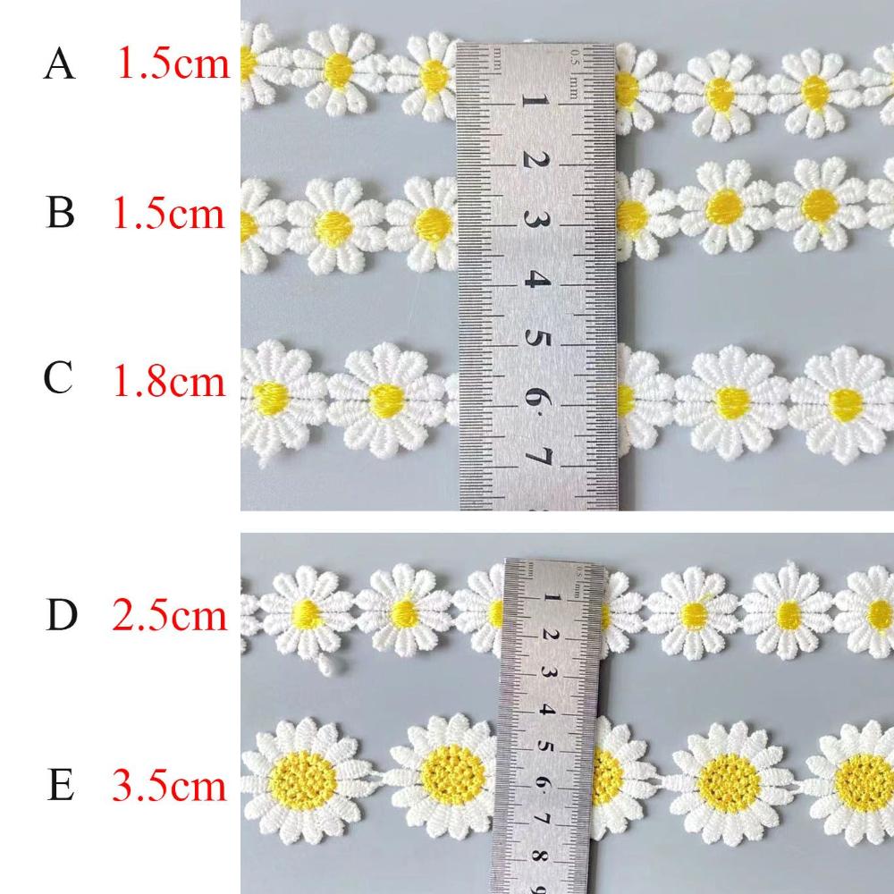ชุดเดรสริบบิ้นผ้าลูกไม้ลายดอกเ - Embroidery Daisy Flower บทวิจารณ์และราคา