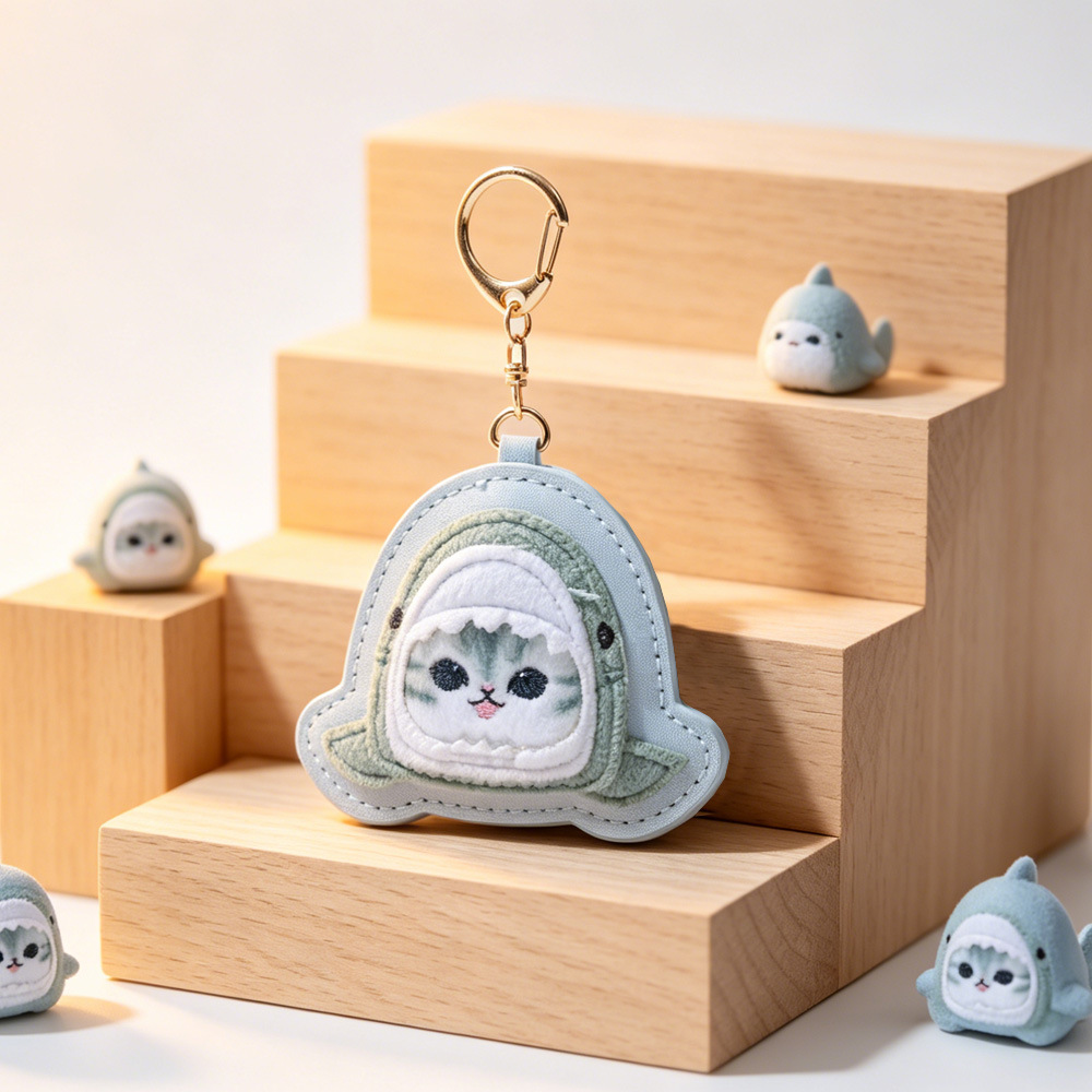 พวงกุญแจหนังปักลายการ์ตูนมอฟุซ - Embroidery Towel บทวิจารณ์และราคา