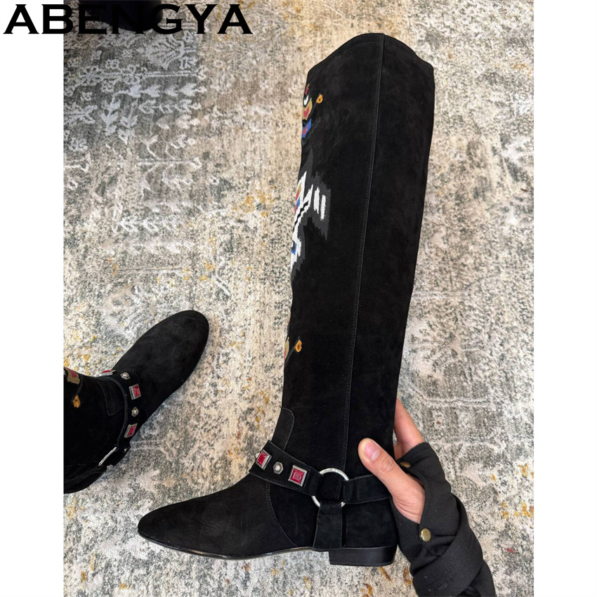 ABENGYA 2026ฤดูหนาวใหม่เข่ารอง - Embroidery On Leather บทวิจารณ์และราคา