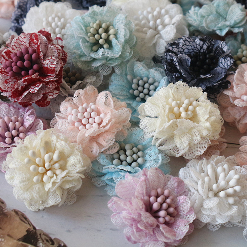 10 ชิ้น 3 เซนติเมตร Handmade ล - Embroidery Daisy Flower บทวิจารณ์และราคา