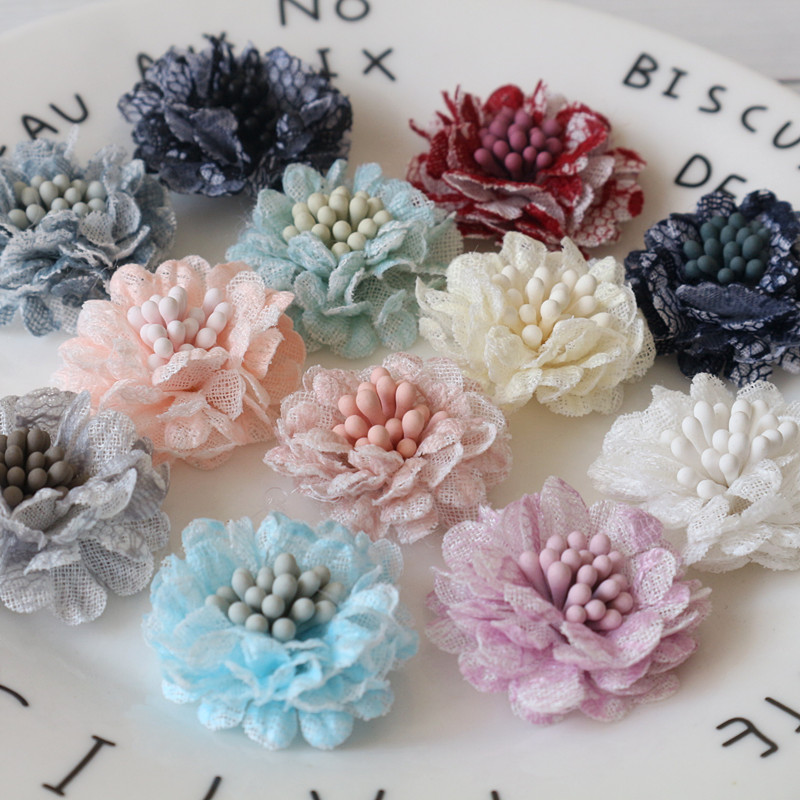 10 ชิ้น 3 เซนติเมตร Handmade ล - Embroidery Daisy Flower บทวิจารณ์และราคา