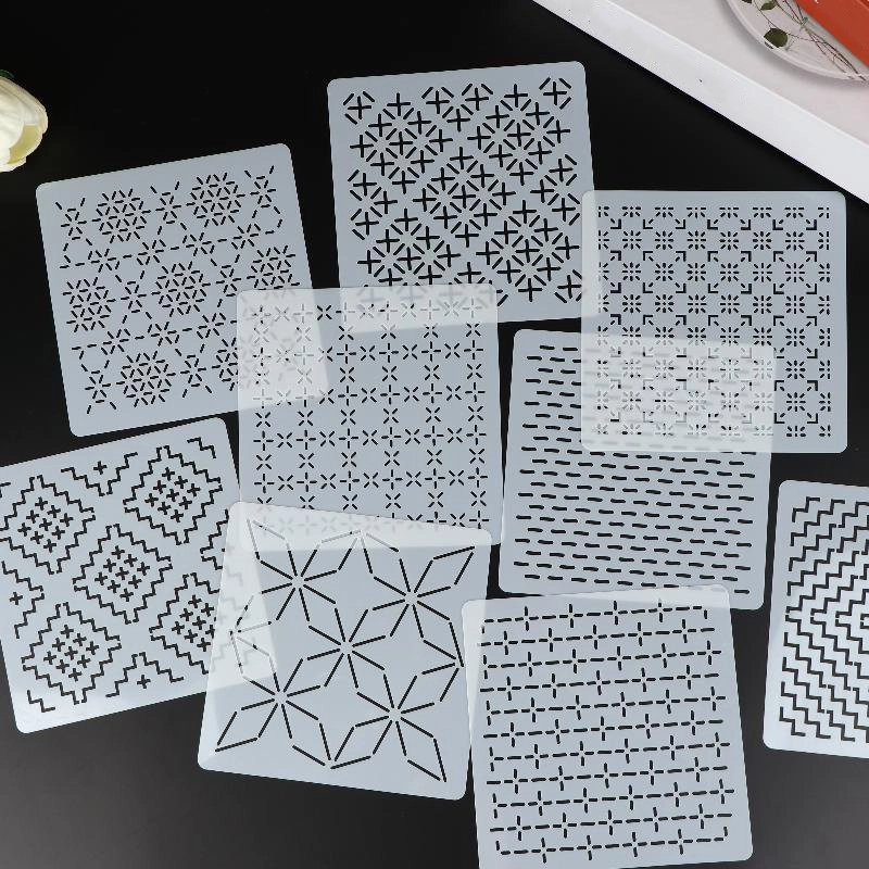 แม่แบบลายปักซาชิโก 9 ชิ้น/32 ช - Embroidery And Quilting บทวิจารณ์และราคา