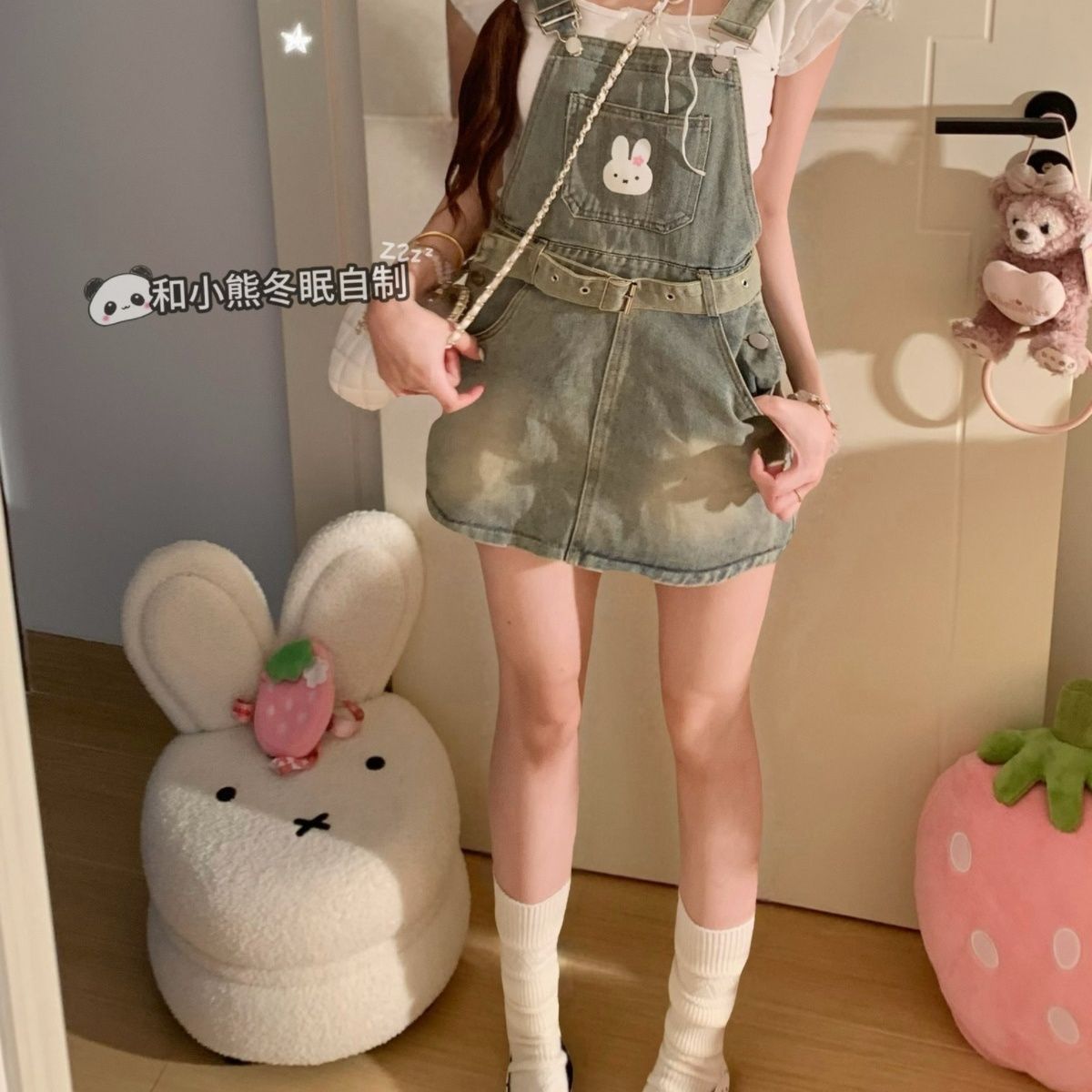 กางเกงขาสั้นผ้ายีนส์ปักลายดอกเ - Embroidery Daisy Flower บทวิจารณ์และราคา