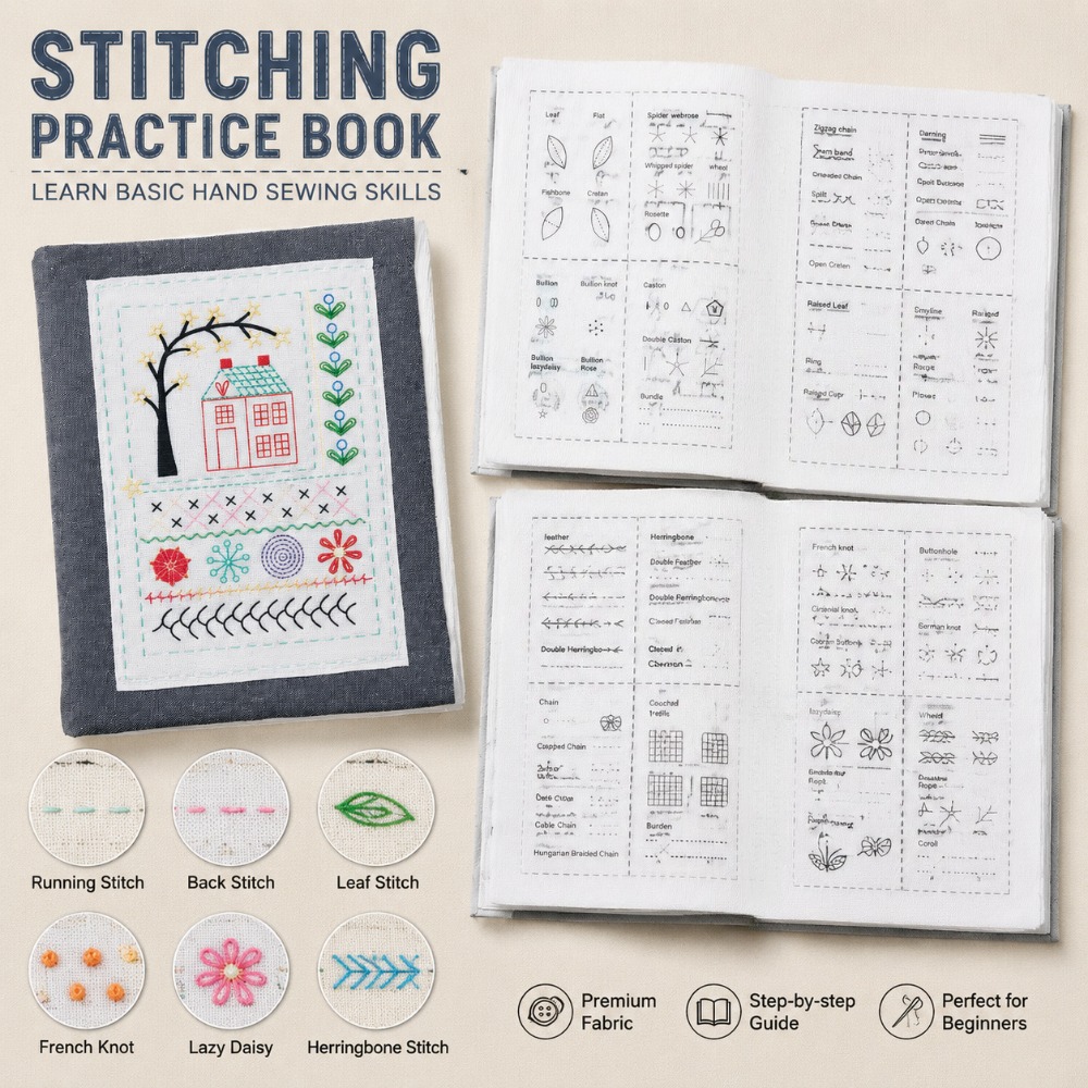 หนังสือฝึกหัดเย็บปักถักร้อย DI - Embroidery Guide Book บทวิจารณ์และราคา