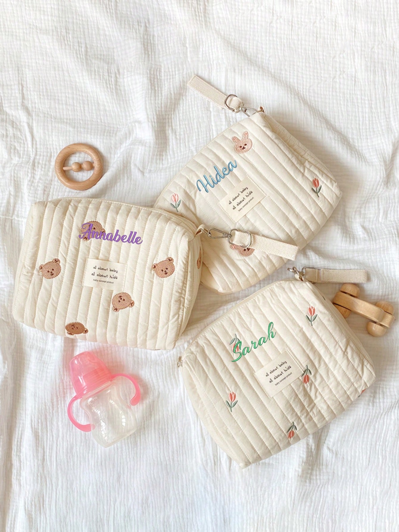 กระเป๋าผ้าอ้อมเด็กปักชื่อตามสั - Embroidery And Quilting บทวิจารณ์และราคา